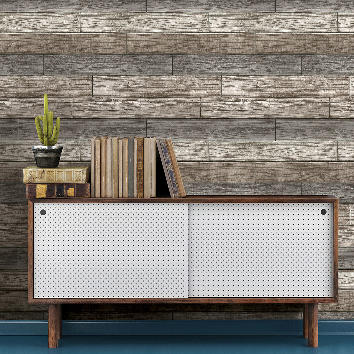 NU1690 - Reclaimed Wood Plank Natural Peel and Stick Wallpaper - by