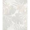 Picture of Nona Cream Tropical Leaves Wallpaper