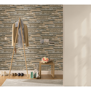 Show details for Federico Beige Slate Wallpaper