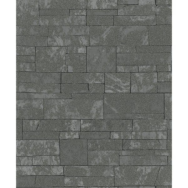 Picture of Hernando Charcoal Stones Wallpaper
