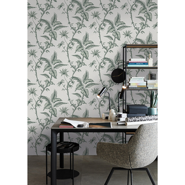 Show details for Cival Green Fern Trail Wallpaper