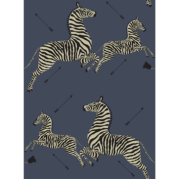 SCS3869 - Masai Red Zebra Safari Scalamandré Self Adhesive Wallpaper - by  Scalamandré-NuWallpaper
