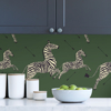 Picture of Serengeti Green Zebra Safari Scalamandré Self Adhesive Wallpaper