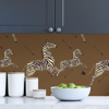 Picture of Safari Brown Zebra Safari Scalamandré Self Adhesive Wallpaper