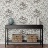 Picture of Grey Chien Dragon Scalamandré Self Adhesive Wallpaper