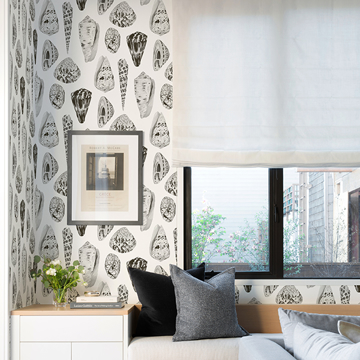Show details for Graphite Coquina Scalamandré Self Adhesive Wallpaper