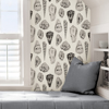 Picture of Graphite Coquina Scalamandré Self Adhesive Wallpaper