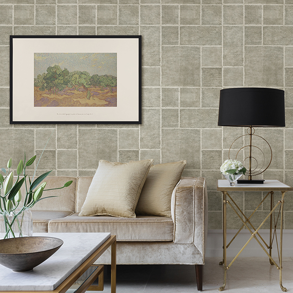 C88639 Ellison Taupe Geometric Wallpaper by Fine Decor