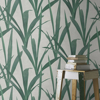 Picture of Amarna Green Botanical Wallpaper