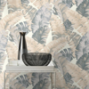 Picture of Pisang Neutral Palm Leaf Wallpaper