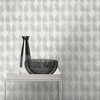 Picture of Tirsuli White Ogee Wallpaper
