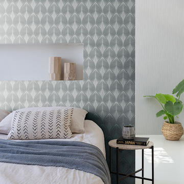 Show details for Tirsuli Grey Ogee Wallpaper