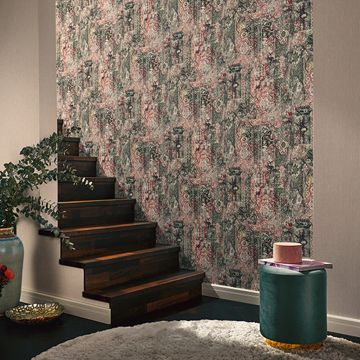 Show details for Hamadan Moss Textile Wallpaper