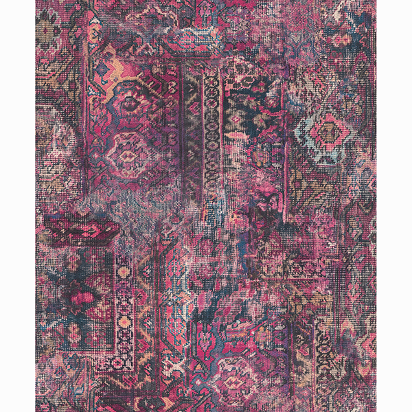 Picture of Hamadan Purple Textile Wallpaper
