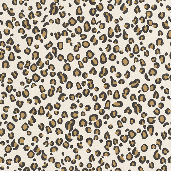 RH540246 - Damisa Mustard Leopard Print Wallpaper - by Rasch