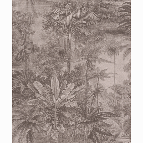 Picture of Anamudi Pewter Tropical Canopy Wallpaper