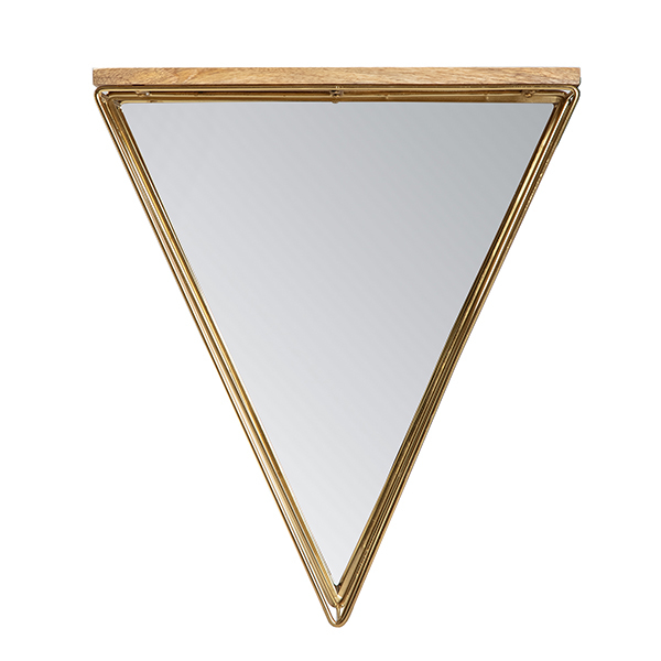 Picture of Gatana Gold Triangle Shelf Mirror