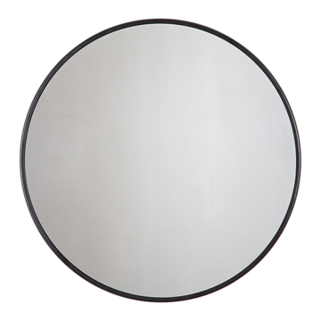 Picture of Adelina Black Circular Mirror