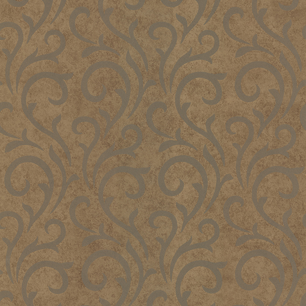 286 Ophelia Copper Scroll Wallpaper By Lucky Day