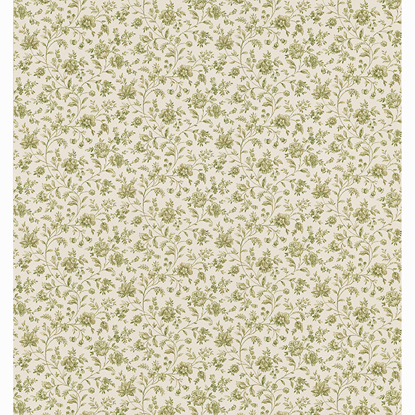 Picture of Gertie Olive Floral Trail Wallpaper