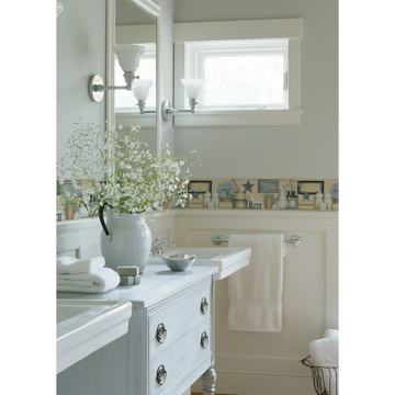 Show details for Martha Blue Country Bath Border