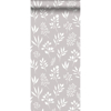 Picture of Cynara Grey Scandinavian Floral Wallpaper
