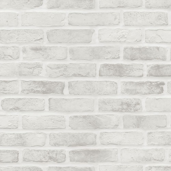 DD139137 - Burnham Grey Brick Wall Wallpaper - by ESTA Home