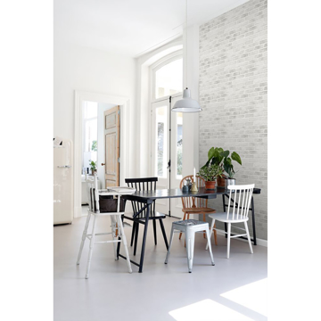 Show details for Burnham Grey Brick Wall Wallpaper