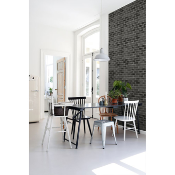 Show details for Burnham Black Brick Wall Wallpaper