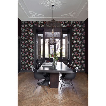 Show details for Contessa Ruby Flowers Wallpaper