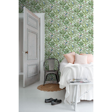 Show details for Carola Green Jungle Tropics Wallpaper