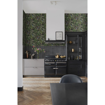 Show details for Carola Black Jungle Tropics Wallpaper