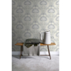 Picture of Joaquin Light Grey Art Nouveau Floral Wallpaper