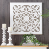 Picture of Maia White Carved Mirrored Medallion