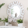 Picture of Tull White Carved Octagonal Mirror