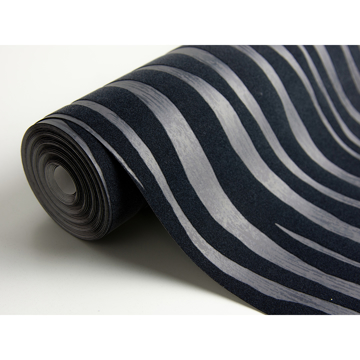 Show details for Burchell Black Zebra Flock Wallpaper