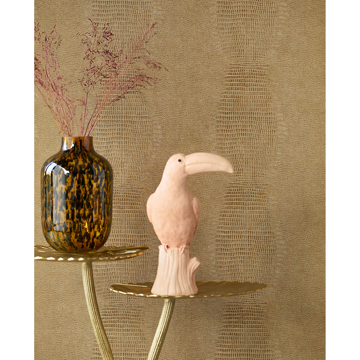 Show details for Gharial Light Brown Croc Wallpaper