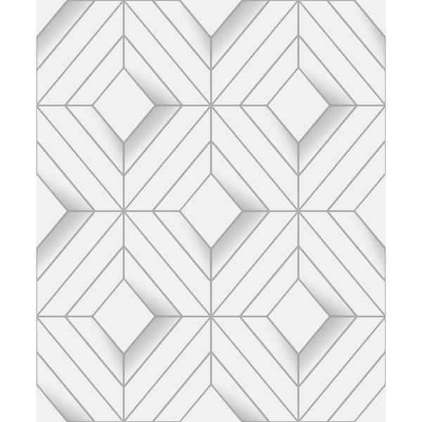 Picture of Filmore White Diamond Panes Wallpaper