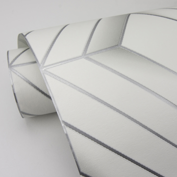 Show details for Filmore White Diamond Panes Wallpaper