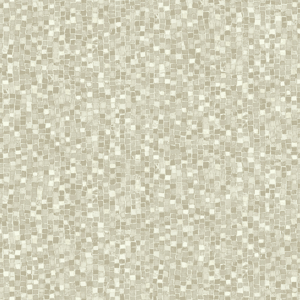 Picture of Ziggy Taupe Stone Mosaic Wallpaper