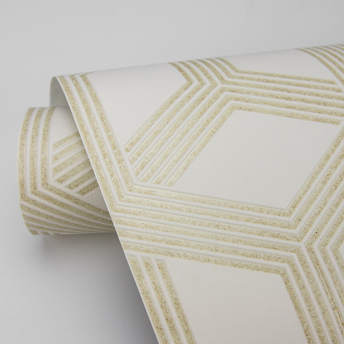 402084207 Xander Cream Glam Geometric Wallpaper by Advantage