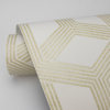 Picture of Xander Cream Glam Geometric Wallpaper