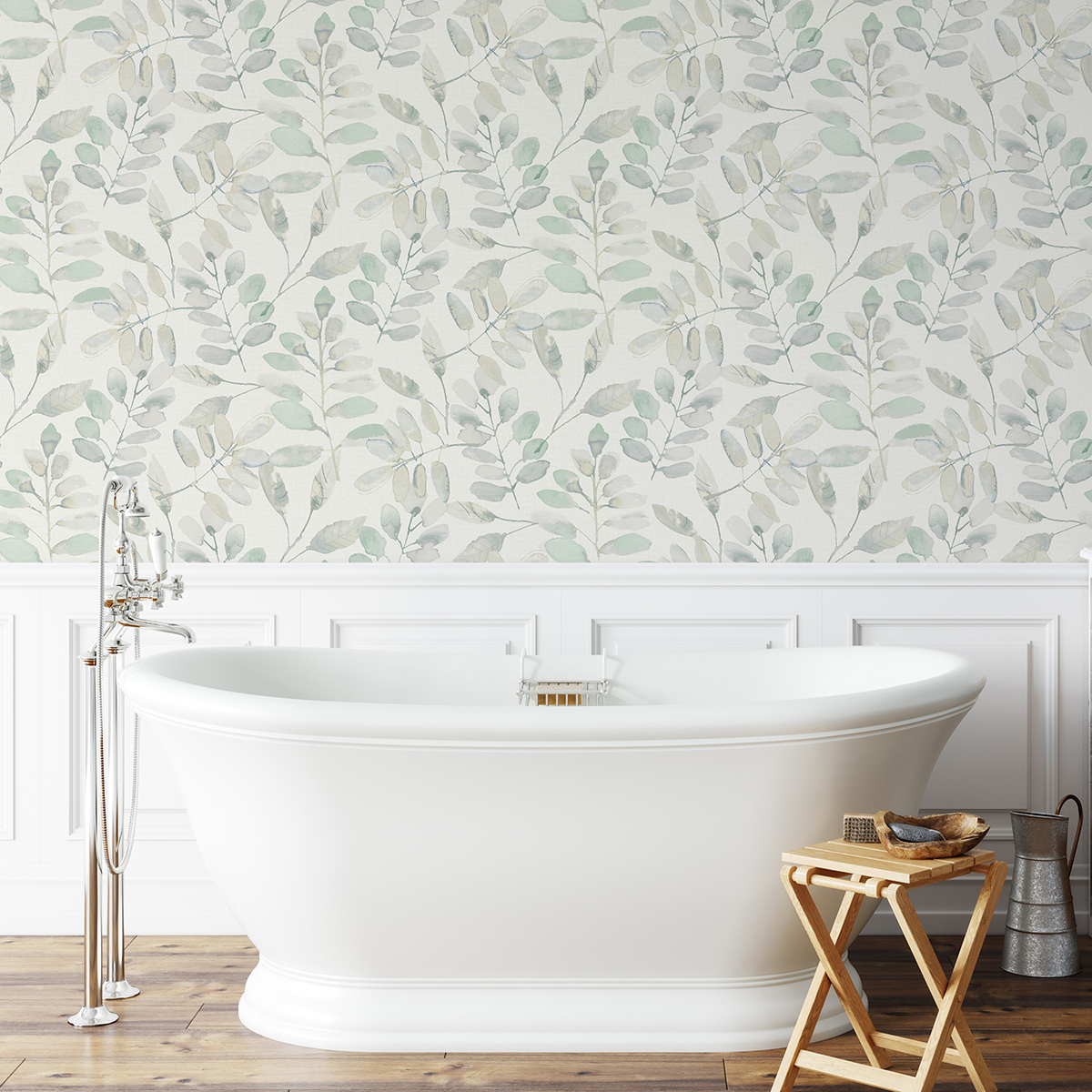 NHS3764 Fable Leaf Peel and Stick Wallpaper by InHome