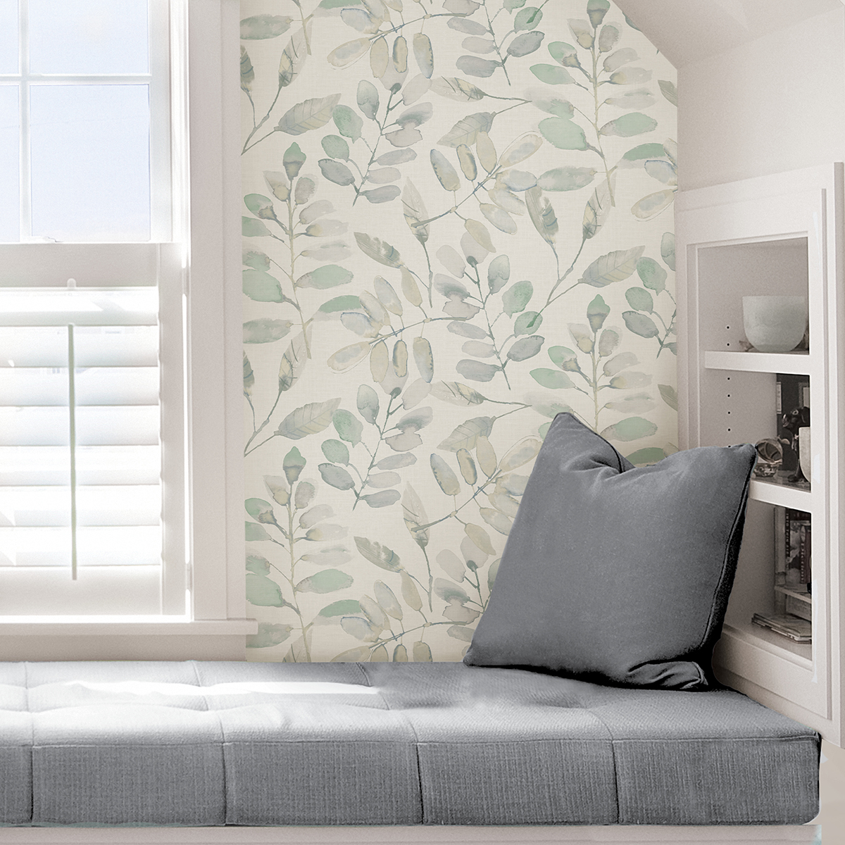 NHS3764 - Fable Leaf Peel and Stick Wallpaper - by InHome