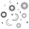Picture of Sun Faces Wall Decals