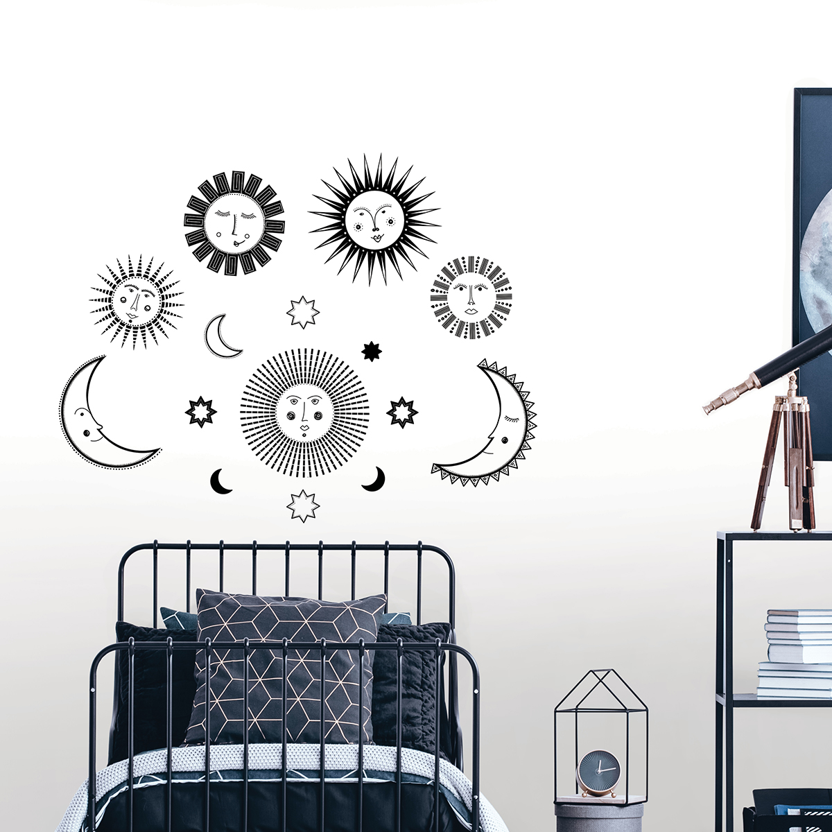 DWPK3965 Sun Faces Wall Decals by WallPops