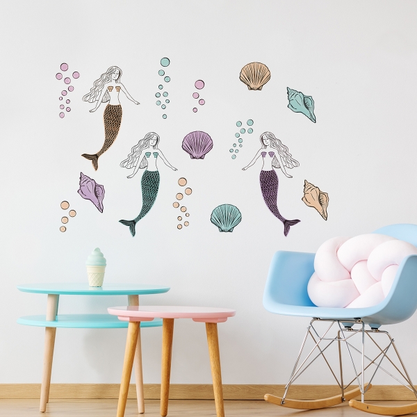 Picture of Mermaid Magic Wall Decals