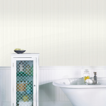 Show details for Sebasco Dove Vertical Pinstripe Wallpaper