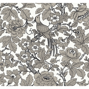 Picture of Beaufort Black Peony Chinoiserie Wallpaper
