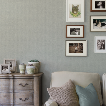 Show details for Marblehead Taupe Crosshatched Grasscloth Wallpaper